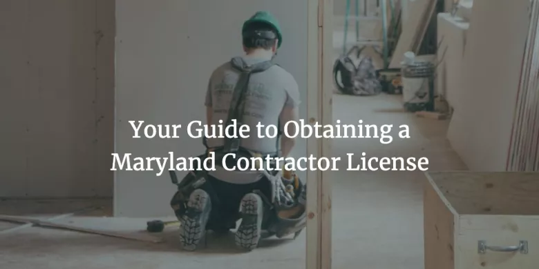 maryland contractor license
