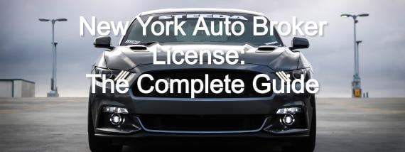 new york auto broker license